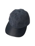 LEATHER DAD CAP - NAVY