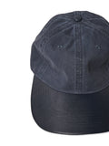 LEATHER DAD CAP - NAVY