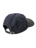 LEATHER DAD CAP - NAVY